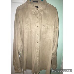 Ralph Lauren Chaps Beige Polyester Shirt